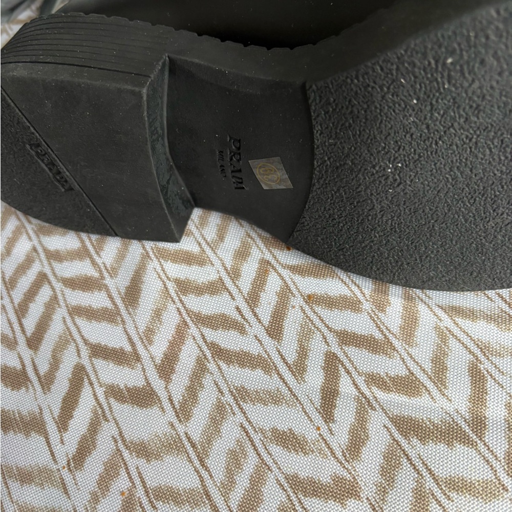 Prada women’s Black Leather Slip-Ons - Picture 9 of 11